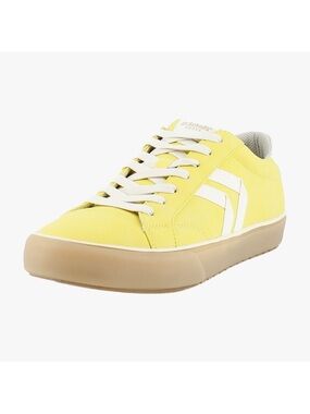 Dr. Scholl's Women's Yellow Lace-Up Sneakers with White Stripes